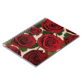 Carnet Roses rouges : Arrière - plan floral sans couture (Côté gauche)