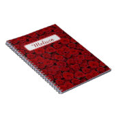 Carnet Roses rouges brillantes (Côté Droit)