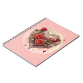 Carnet Roses rouges de la Saint-Valentin  (Côté gauche)