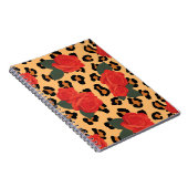 Carnet Roses rouges et imprimé léopard (Côté Droit)