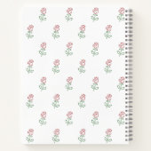 Carnet Roses Rouges, Motif De Roses, Fleurs (Dos)