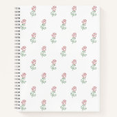 Carnet Roses Rouges, Motif De Roses, Fleurs (Devant)