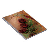 Carnet Roses rouges, Oiseau sur arbre (Côté Droit)