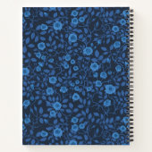Carnet Roses sauvages en bleu (Dos)