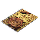 Carnet Roses sépia délavées (Côté gauche)