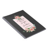 Carnet Roses simples et élégantes sur Wedding planner gri (Côté Droit)