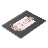 Carnet Roses simples et élégantes sur Wedding planner gri (Côté gauche)