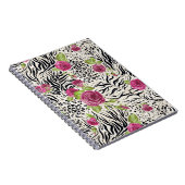 Carnet Roses sur le motif animal (Côté Droit)