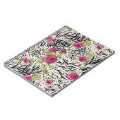 Carnet Roses sur le motif animal (Côté gauche)
