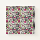 Carnet Roses sur Motif animal (Dos)