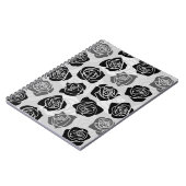 Carnet Roses Vintages chic en noir et blanc (Côté gauche)