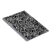 Carnet Roses Vintages en noir et blanc (Côté Droit)
