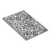 Carnet Roses Vintages en noir et blanc (Côté Droit)