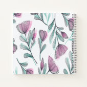 Carnet Roses violets (Dos)