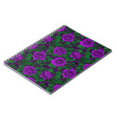 Carnet Roses violettes (Côté gauche)