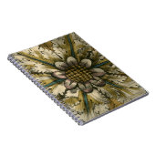 Carnet Rosette décorative Demask sur Arrière - plan gris (Côté Droit)