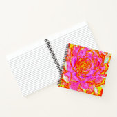 Carnet Rosette Succulente Succulente rose, rouge et jaune (Intérieur)