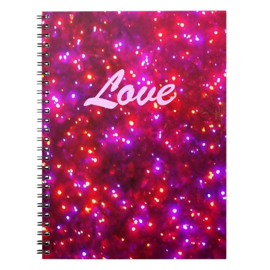 Carnet Rosy Sparkle ' Love' Carnet/Journal (Devant)