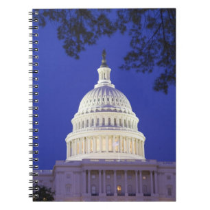 Carnet Rotonde du Capitole des États-Unis la nuit, Washin