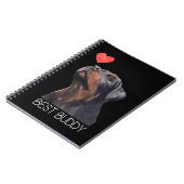 Carnet Rottweiler Best Buddy Dog Heart (Côté gauche)