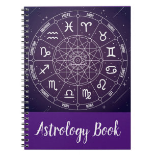 Carnet Roue d'astrologie moderne et branchée Zodiac