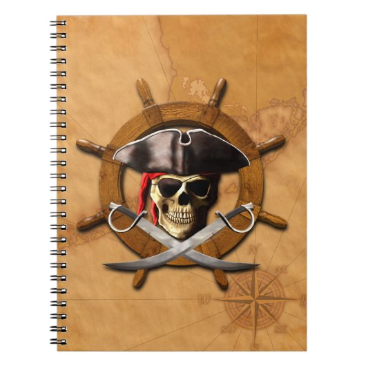 Carnet Roue de pirate de jolly roger (Devant)
