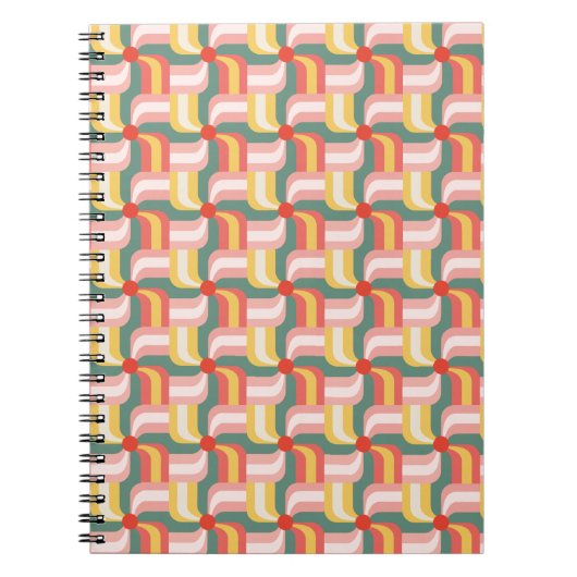 Carnet Roues géométriques Abstraites colorées (Devant)