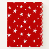 Carnet Rouge avec des étoiles blanches (Dos)