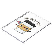 Carnet Rouge Blanc Et Bière Brassée Drapeau Américain Drô (Côté gauche)