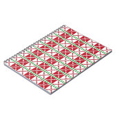 Carnet Rouge, blanc, vert letton Letton Ethnic Folk art (Côté gauche)