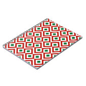 Carnet Rouge, blanc, vert méandre (Côté gauche)