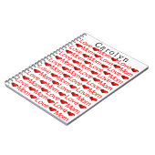 Carnet Rouge Cœurs Maman Chérie (Côté gauche)