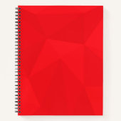 Carnet Rouge, cool, unique, tendance, conception géométri (Devant)