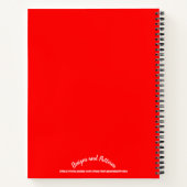 Carnet Rouge couleur primaire uni (Dos)