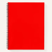 Carnet Rouge couleur primaire uni (Devant)