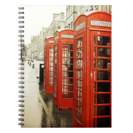 Carnet rouge de cabines téléphoniques (Devant)