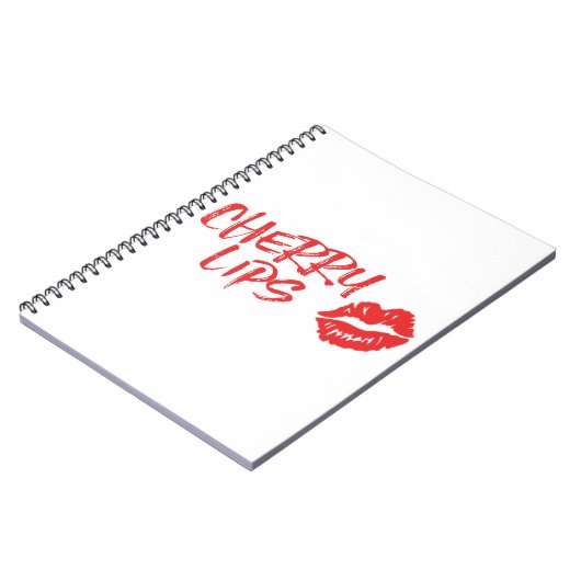 Carnet rouge de marque de baiser de lèvres de (Côté gauche)