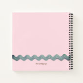 Carnet Rouge de pavot vintage (Dos)