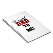 Carnet Rouge et Noir Fier papa à être des cadeaux (Côté Droit)