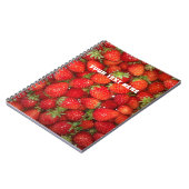 Carnet rouge fait sur commande de journal de (Côté gauche)