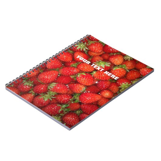 Carnet rouge fait sur commande de journal de (Côté gauche)