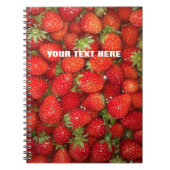 Carnet rouge fait sur commande de journal de (Devant)