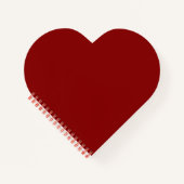 Carnet Rouge foncé (couleur solide) (Devant)