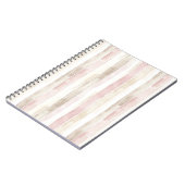 Carnet Rouge Gaze Crème Rayures (Côté gauche)