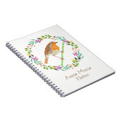 Carnet Rouge-gorge, oiseau de Noël (Côté Droit)