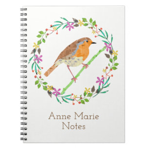 Carnet Rouge-gorge, oiseau de Noël