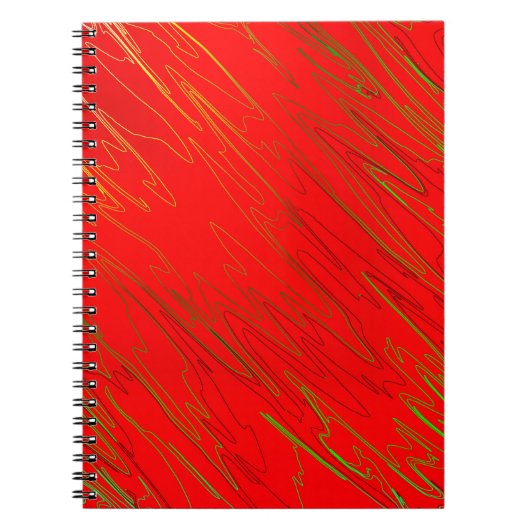 Carnet rouge marbré (Devant)