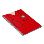 Carnet rouge Médicale Scrubs (Côté Droit)