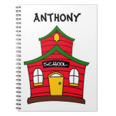 Carnet rouge mignon de Chambre d'école (Devant)