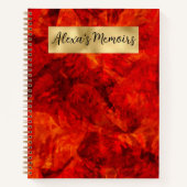 Carnet Rouge, noir et or (Devant)